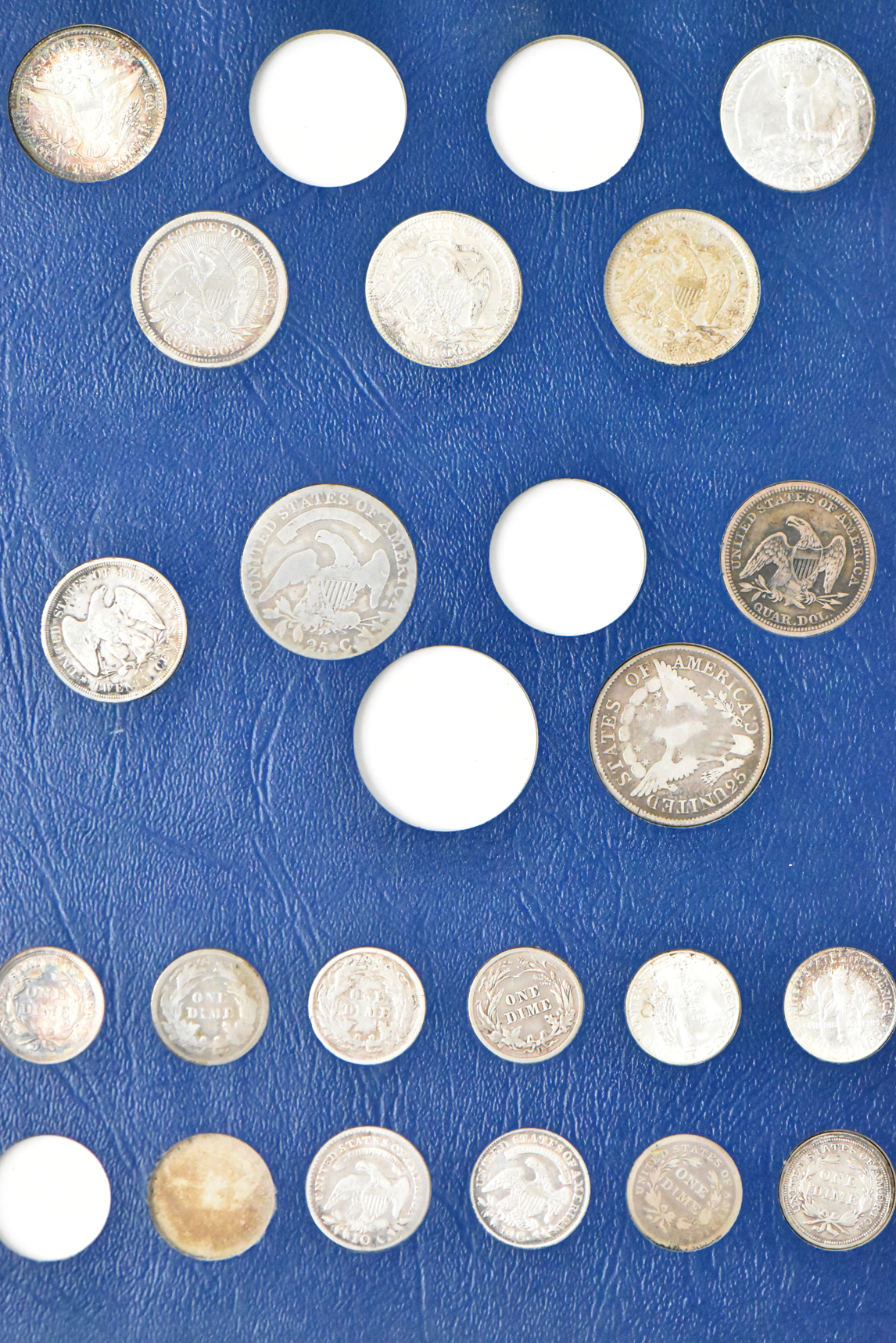 Collection of 51 U.S. type coins in a Whitman 9434 album