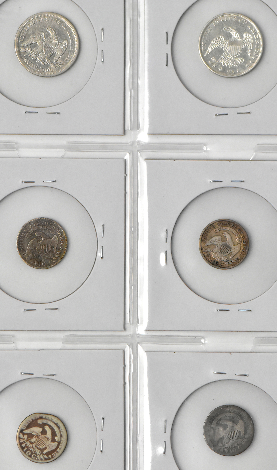 Four dimes and two quarters