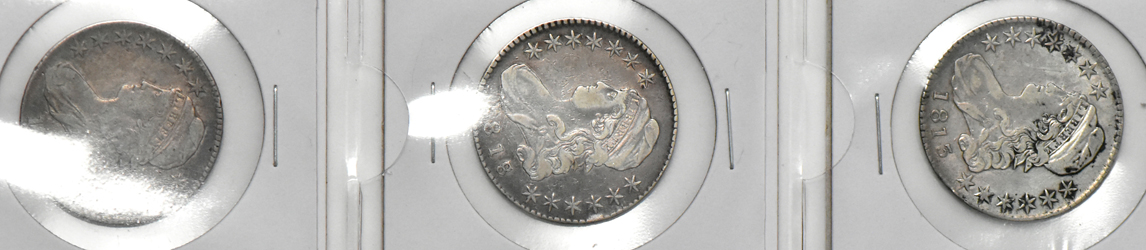 Fifteen 19th century half dollars