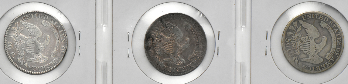 Fifteen 19th century half dollars