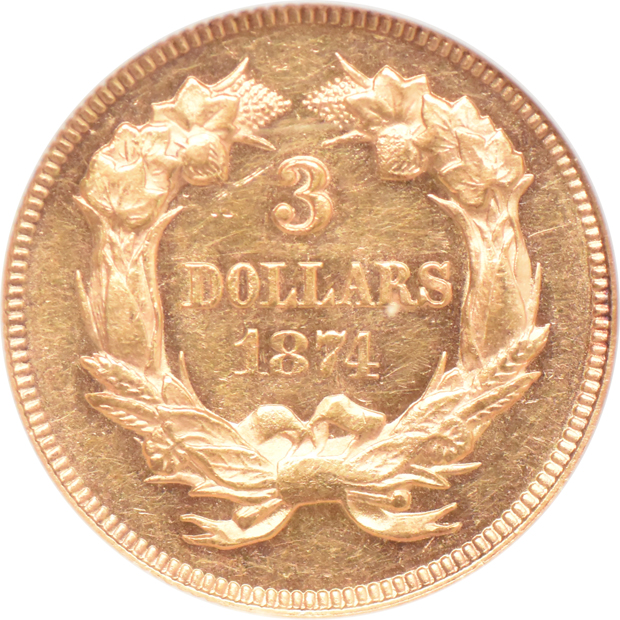 1874 NGC AU-58 PL