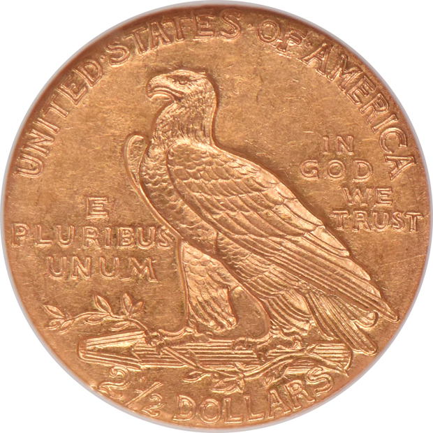 1910 MS-61, 1913 AU-58, and a 1914 MS-61, all NGC