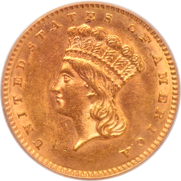 1853 NGC MS-62, 1854 Type 2 NGC AU-58, and an 1862 PCGS MS-60 (green label)