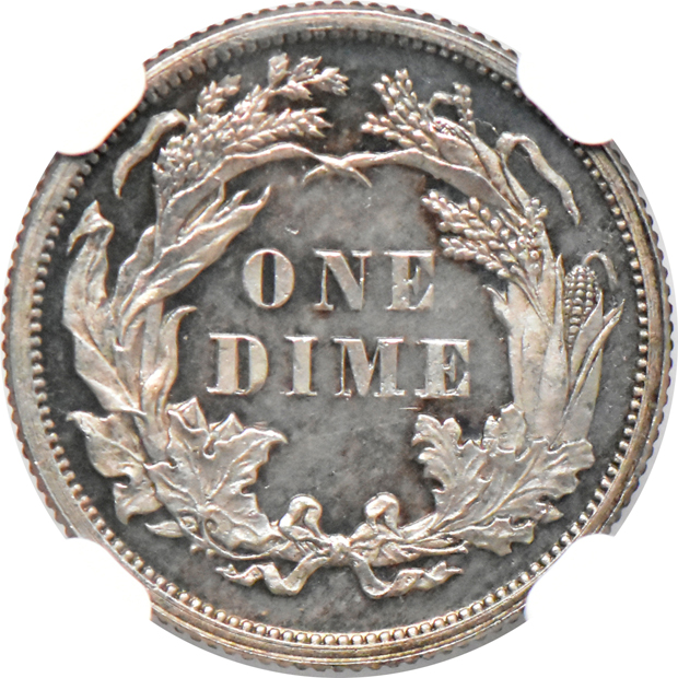 1876 PR-64, and an 1885 PR-63, both NGC