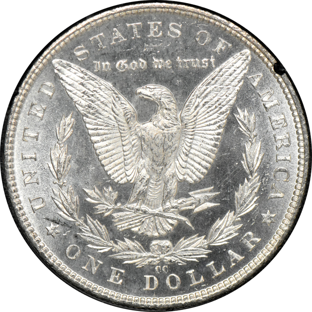 1883-CC GSA MS-65, and an 1884-CC GSA MS-64, both CACG