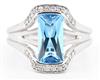 18K White Gold Cocktail Ring