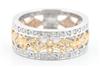 14K Two-Tone Diamond Band