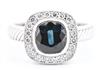 14K White Gold Sapphire Ring