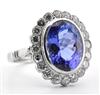 Platinum Tanzanite Cocktail Ring