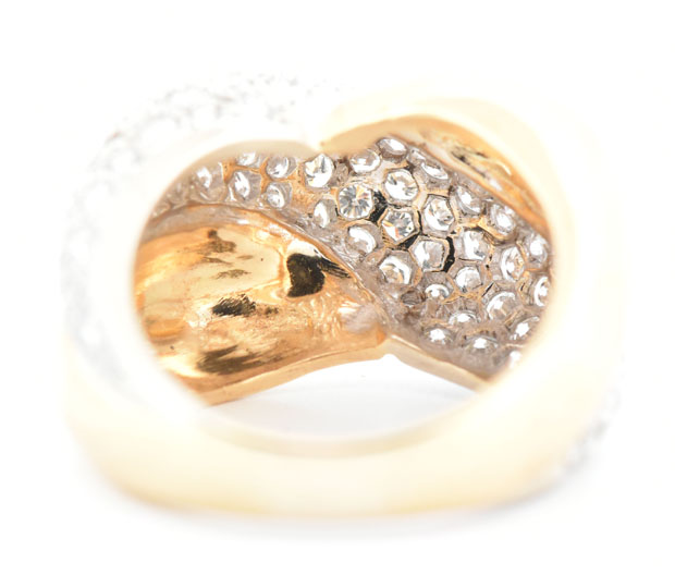 18K Yellow Gold Diamond Band 