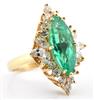 18K Yellow Gold Ring with an Emerald, GIA #5241013130