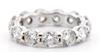 14K White Gold Diamond Band