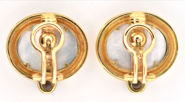 18K Yellow Gold Elizabeth Locke Earrings