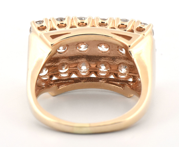 14K Yellow Gold Diamond Ring