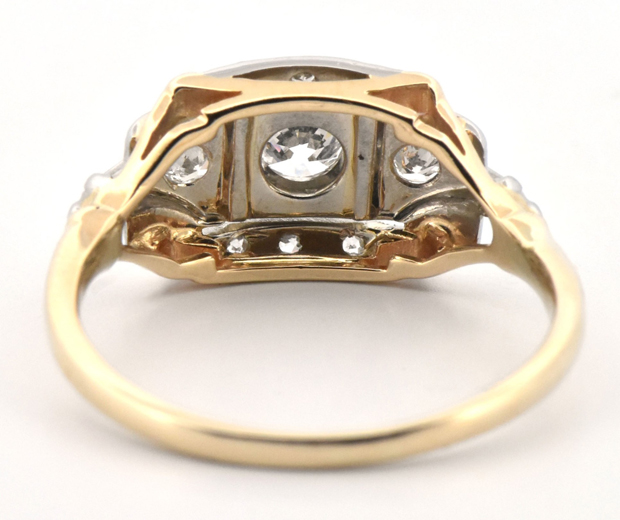 14K Two-Tone Diamond Ring