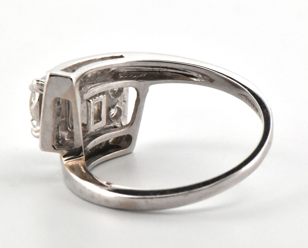 14K White Gold Diamond Ring