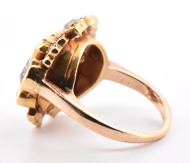14K Yellow Gold Gemstone Ring