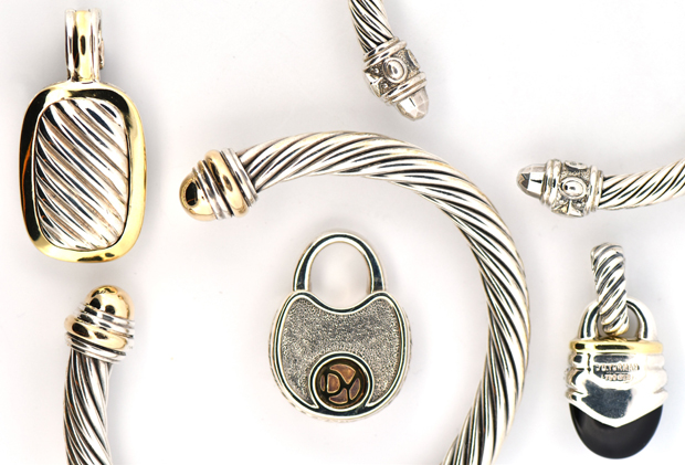 David Yurman Earrings, Pendant and Ring 