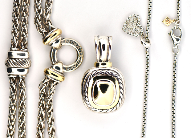 David Yurman Earrings, Pendant and Ring 