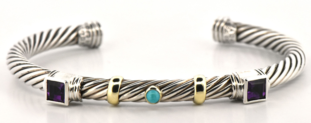 David Yurman Bracelet, Pendant and Ring