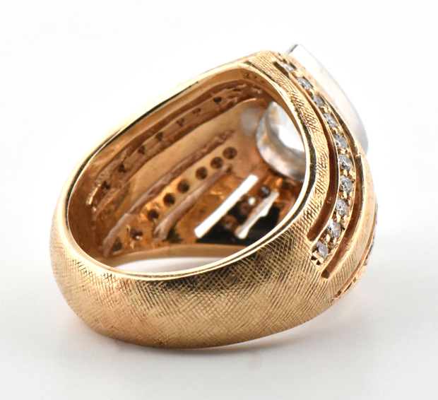 14K Yellow Gold Diamond Ring