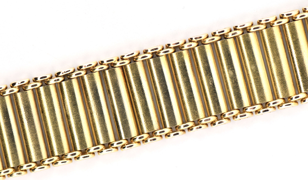  14K Yellow Gold Engraved Scroll Bracelet