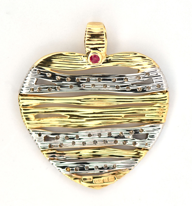 18K Two-Tone Roberto Coin Pendant