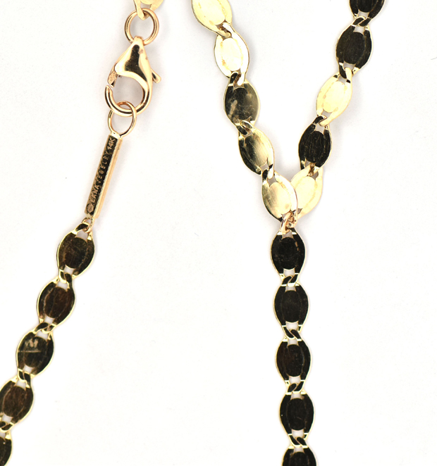 18K Yellow Gold Lariat Necklace