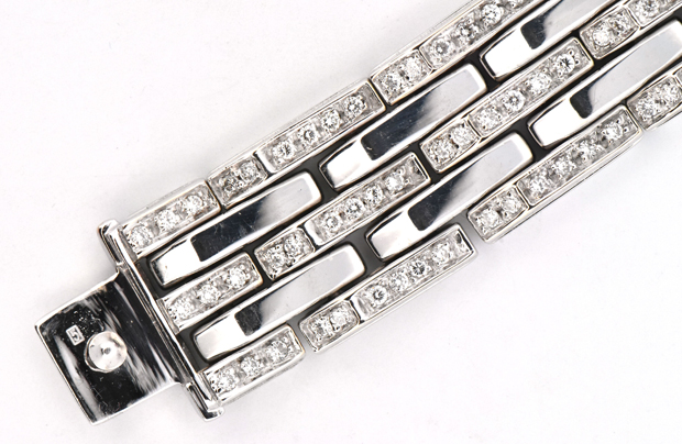 18K White Gold Diamond Bracelet