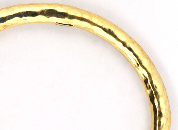 18K Yellow Gold Ippolita Hammered Bangle