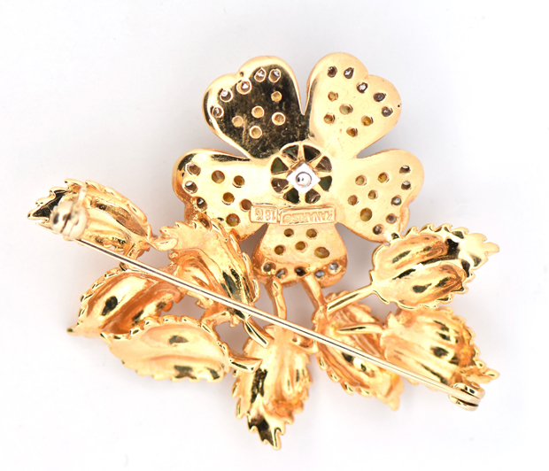 18K Yellow Gold Kanaris Pin