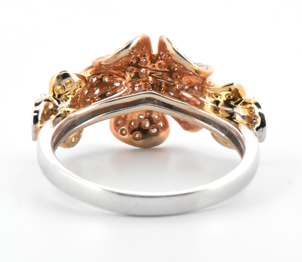 18K Gold Flower Ring