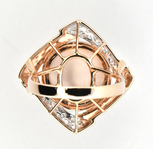 14K Yellow Gold Pearl Ring 