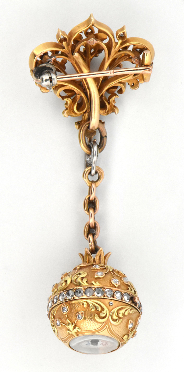 18K Yellow Gold Watch Pin