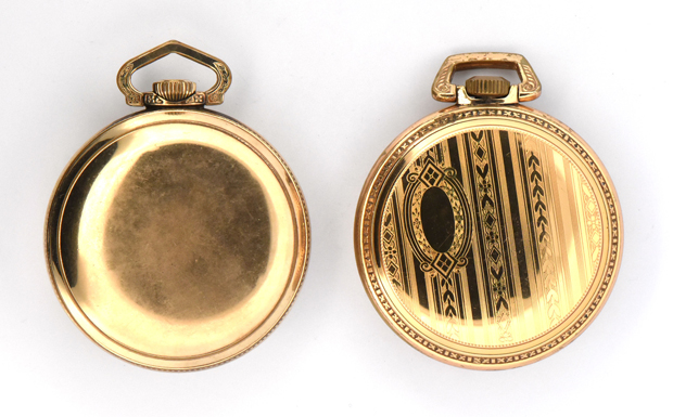 Two Hamilton Motor Barrel Pocket Watches 