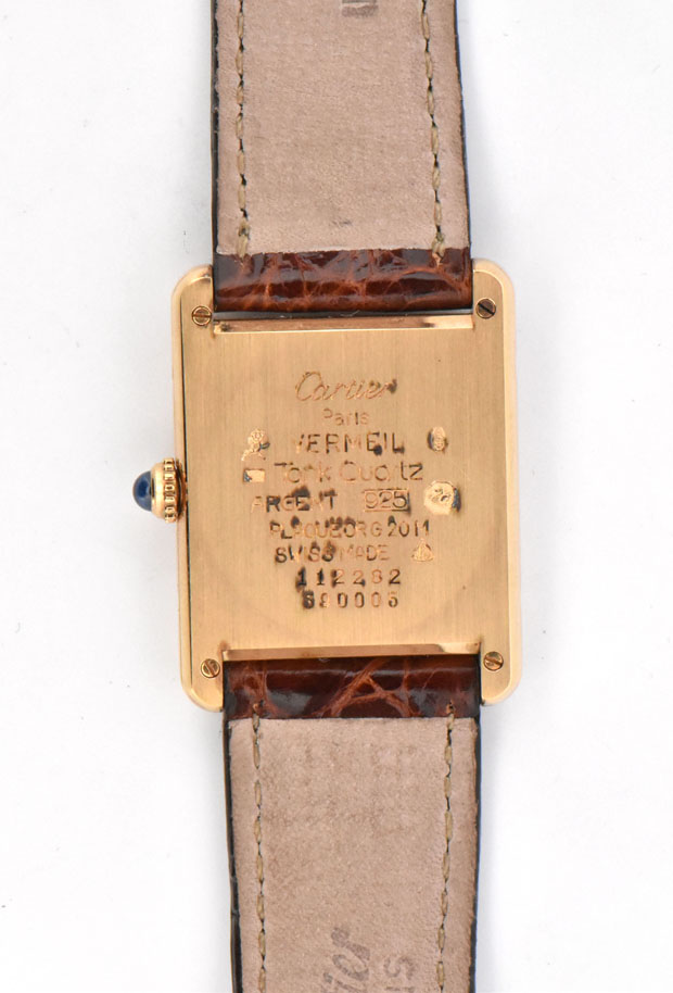Cartier Tank Vermeil Watch