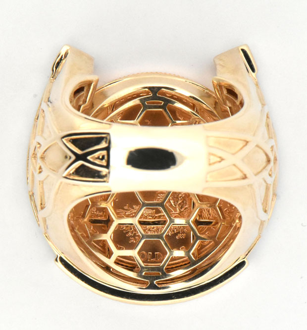 10K Yellow Gold Coin Ring
