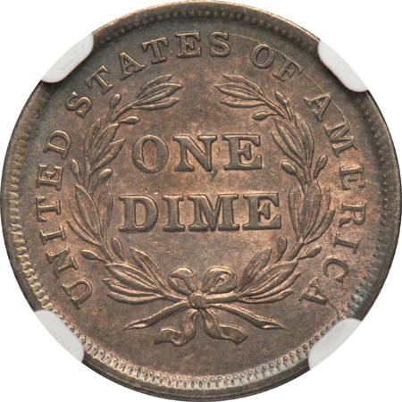 1838 No Drapery, Large Stars NGC, MS-64