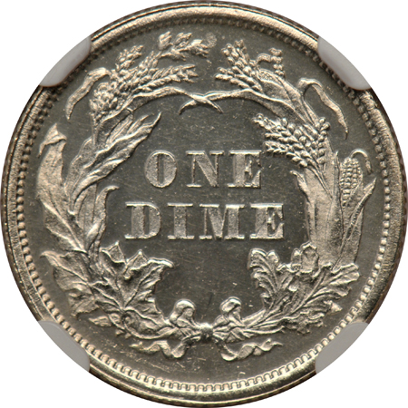 1873 No Arrows, Closed 3 NGC PR-64 Cameo