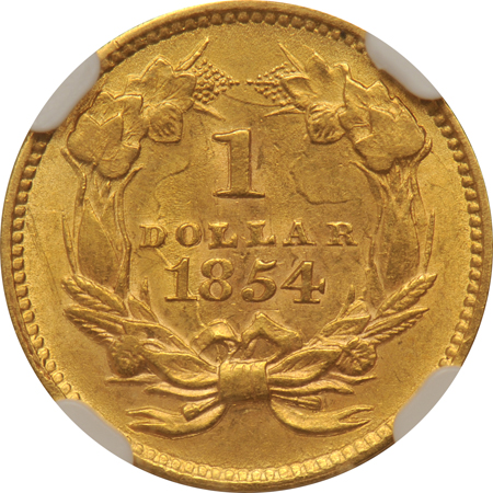 1854 Type 2 NGC AU-58