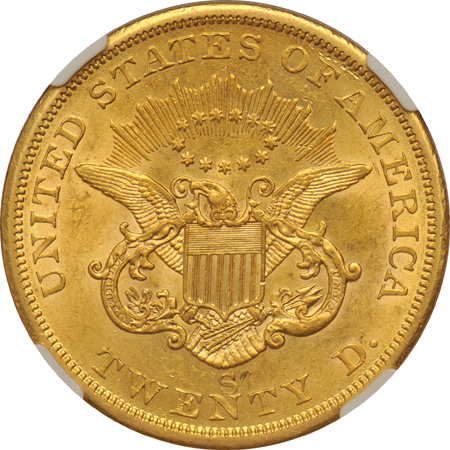 1857-S NGC AU-58