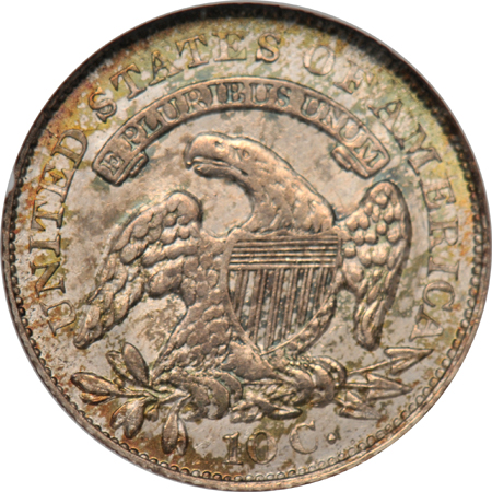 1834 Small 4 JR-7 NGC MS-63