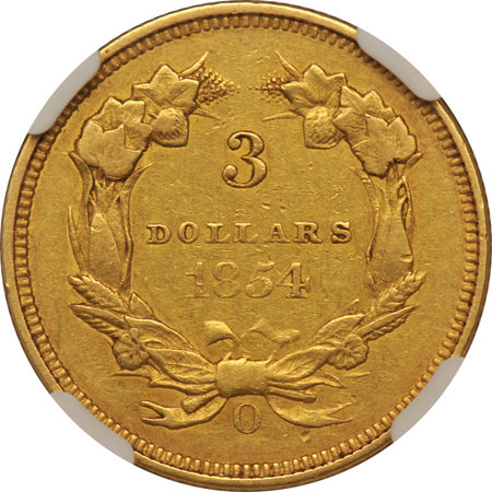 1854-O NGC AU-53