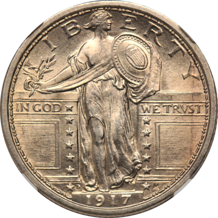 1917-D Type 1 NGC MS-64 FH, and a 1930 NGC MS-64