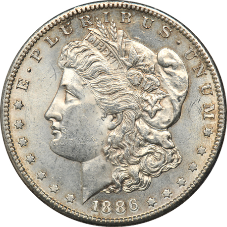 1882-CC MS-61, 1891-O AU, and an 1886-S AU
