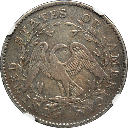 1795 NGC O-117a, R.4 VF details/obverse repaired