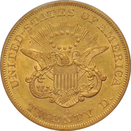 1856-S PCGS Genuine (AU details/cleaned)