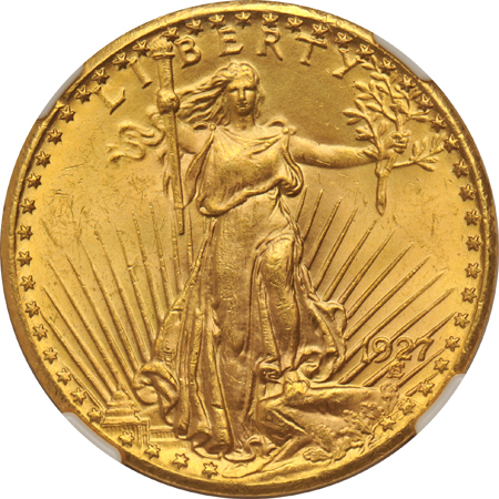 1924, 1925, and 1927, all NGC MS-64