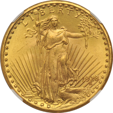 1924 and 1928, both NGC MS-65