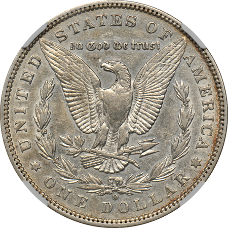 Four NGC certified Morgan dollars